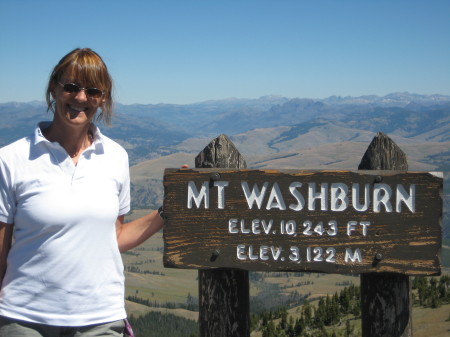 Carol at Yellowstone Park