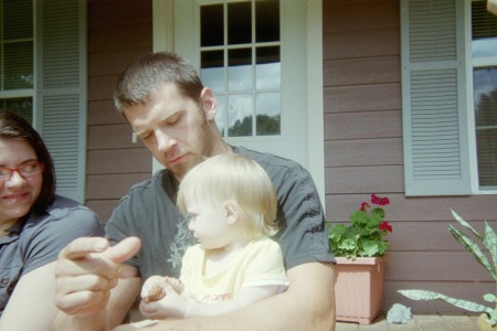 My son Jason with his niece Ruby