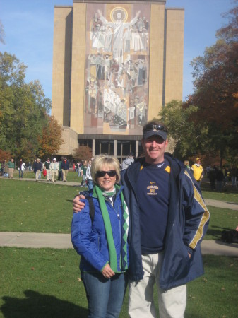 At Notre Dame before the Navy game in 2007