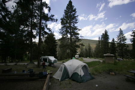 Tent in Yellowstone
