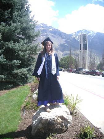 Amy graduating from BYU Apr 2011