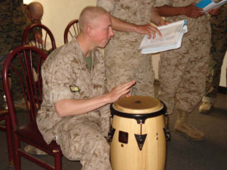 joshua on the drums