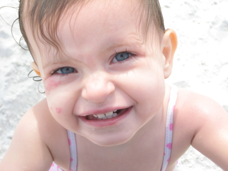 Maddi at the beach