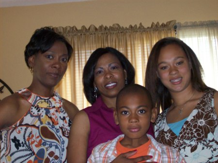 Me, sisters Cheryl and Kelsie and my son Kris