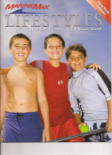 My Son on the cover of our Marina Magazine