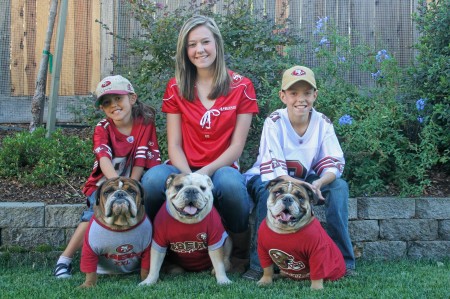 49er Fans!   My six kids!!!