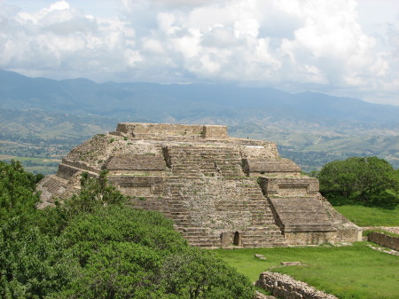 pyramid in Monte Alban