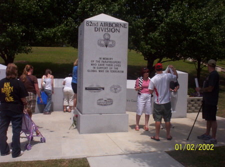 War Memorial Ft. Bragg, NC.