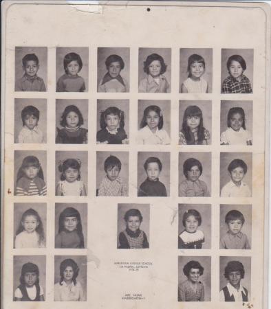 Ms. Vasari's Kndg class 1974-75