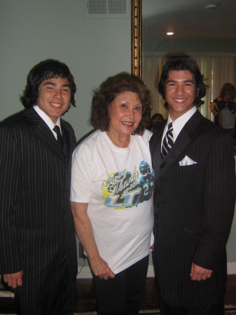 Albert's 2 boys and our mom.