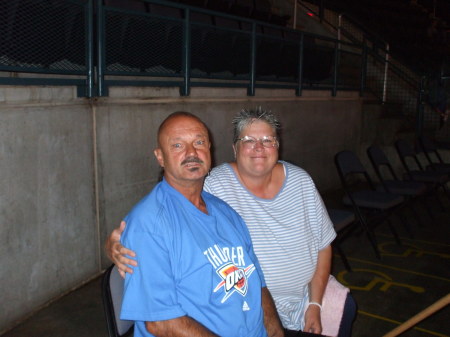 me and Billie at a Thunder game!!!