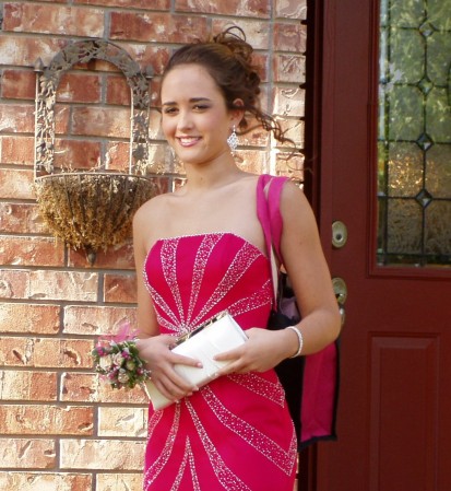 My daughter on her way to the prom!