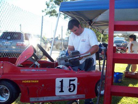 Jarryd & his go kart