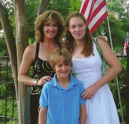 Mom, Harrison & Hunter on Hunter's graduation