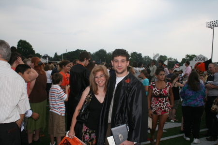 kal and his mother at graduation