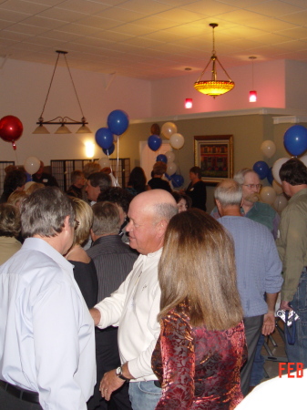 Classmates enjoying each other at the reunion