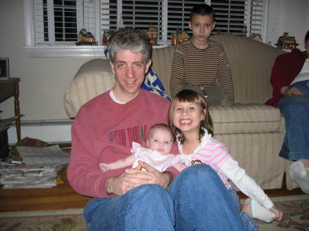 Steve with his nephew and neices