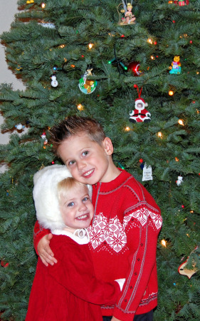 Aiden and Julia - Christmas 2007