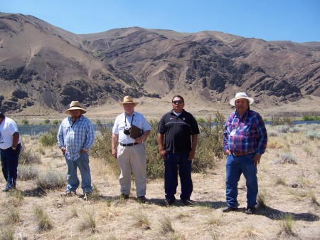 David with the Wanapum Indians, 2010