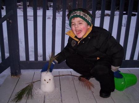 Lee with his Mutant Snow Goon 3 2008