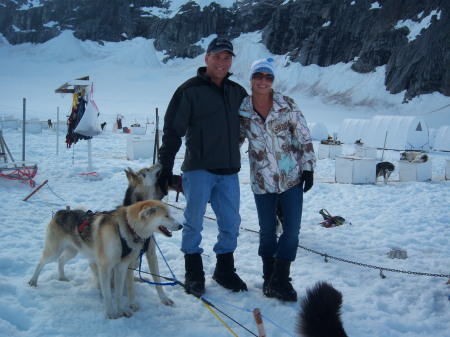 dog sledding in Alaska