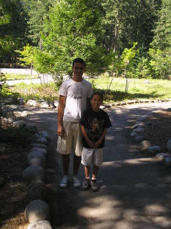 My sons Gerry 18 and Trey 9 - July 2008