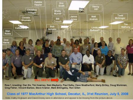 Class of 1977 at 31st Reunion on July 5, 2008