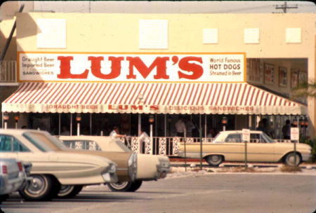 Lums in Ft Lauderdale 1960's Florida