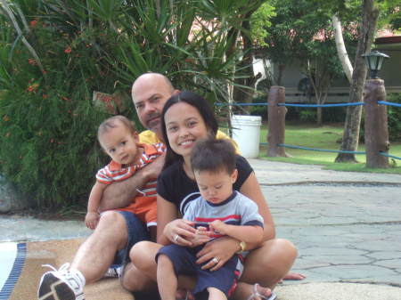 Me,My wife and 2 son,s in the Philippines