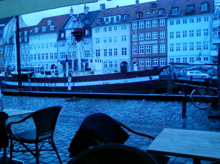 Sitting in a Cafe' in Copenhagen