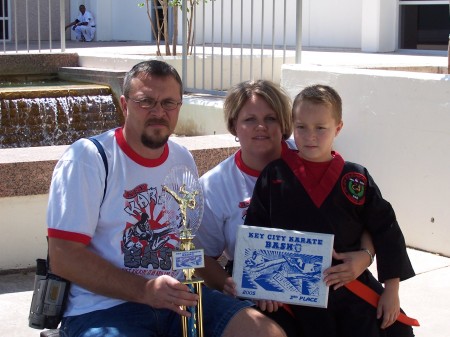 My wife Debi, Nathan & myself at the Tourn.