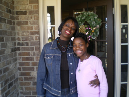 My neice and I at home in Atlanta