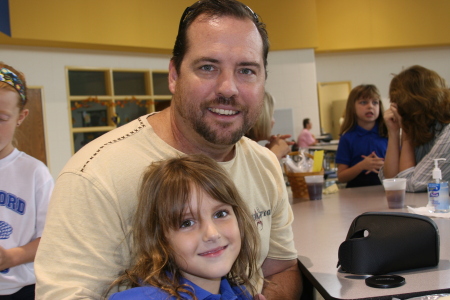 Katie (my youngest) and me at school lunch