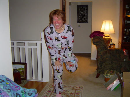 Me Clowning in my Shoe PJ's