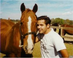 1998 - my husband and old quarter horse.