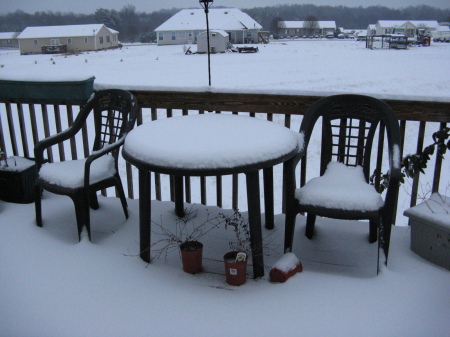 snowfall in NC Jan 2008