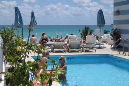 Rooftop pool at our hotel The Strand