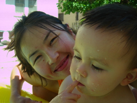 Nurgul and Maksat - summer 2007