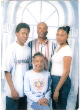 Me & my 3 youngest in 2000.