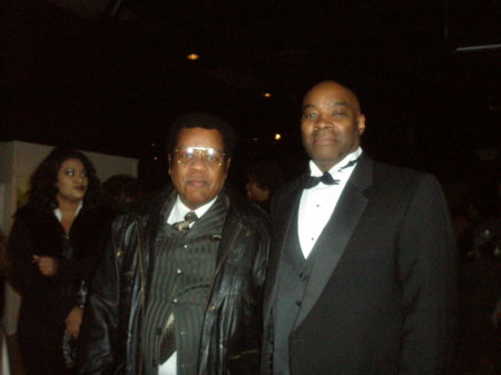 Mr.Moss and student at fundraiser 2010