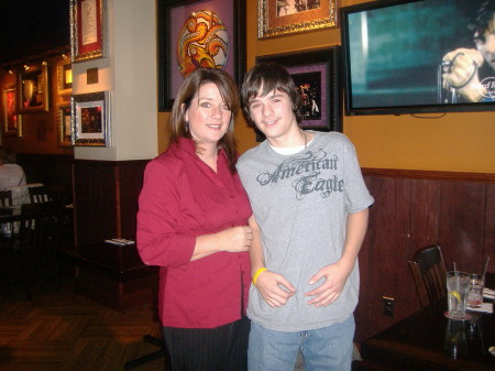 My son and I in NYC Hard Rock