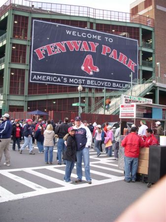 Ang and I at Red Sox game.