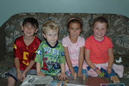 Thiesmeyer kids with another 1982 classmate's