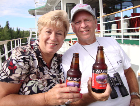 Bill & Ellen on Alaska riverboat