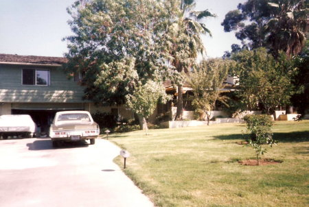 My car in front of my parent's house