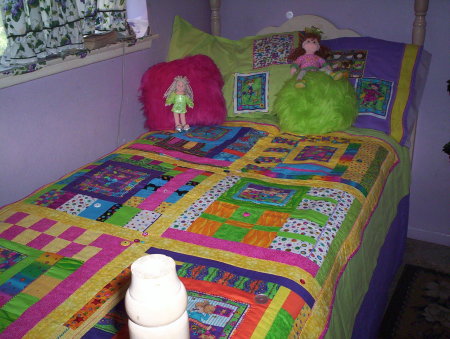 Allie's quilt on Grandma Herder' bed