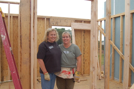 Building a house with my friend Kathy