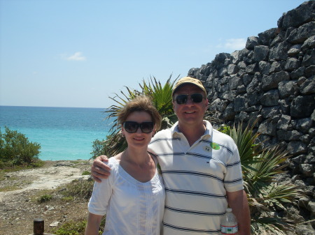 My wife Natasha and I in Tulum Mexico