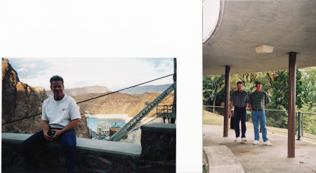 Myself at Hoover Dam / My brother Randy & I