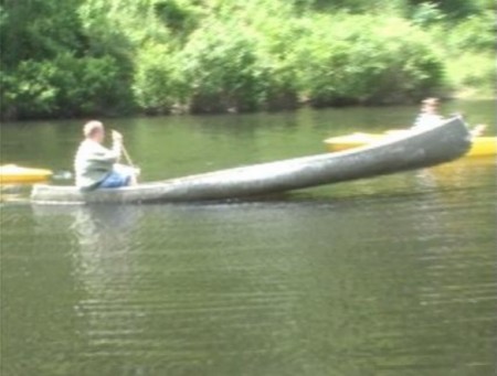 canoeing solo